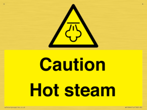 Caution Hot steam